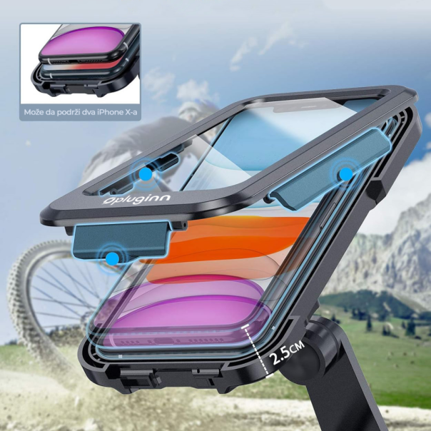 Vodootporni drzac za mobilni telefon Pluginn PI-02 za bicikl - 219628