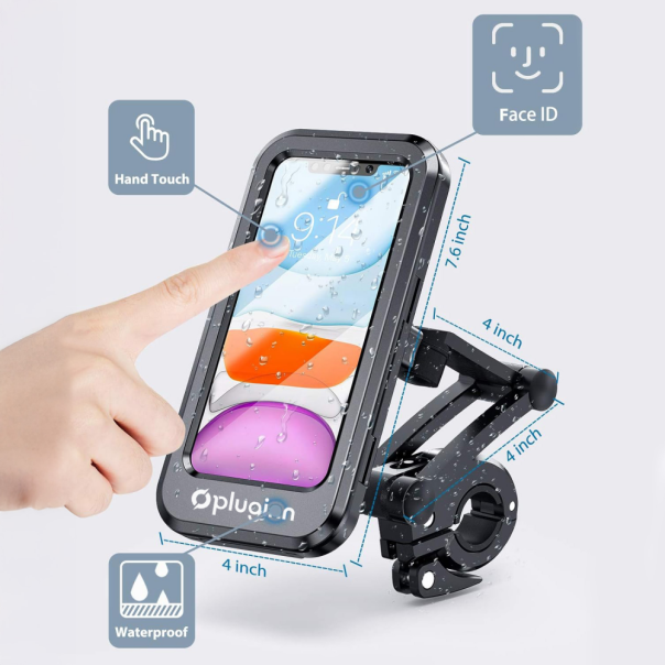 Vodootporni drzac za mobilni telefon Pluginn PI-02 za bicikl - 219628