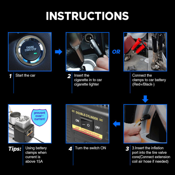 Vulkanizerski set sa kompresorom sa dvostrukim cilindrom - 211881