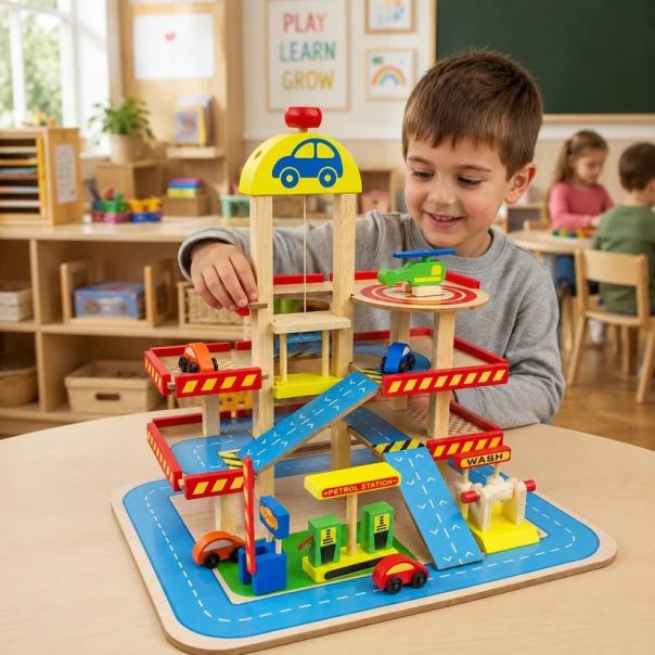 Parking KINDER HOME, višespratna garaža sa liftom, heliodromom, benzinskom pumpom i autoperionicom - EP3305154