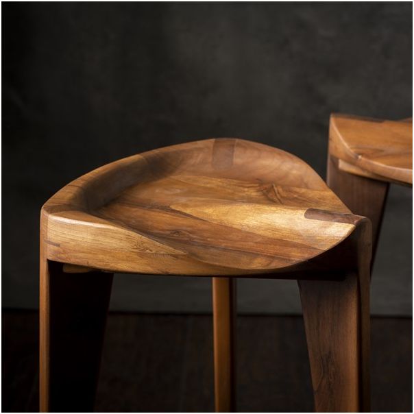 MEDA FURNITURE Hoklica Hikari – orah 45 cm - OrahL45izd