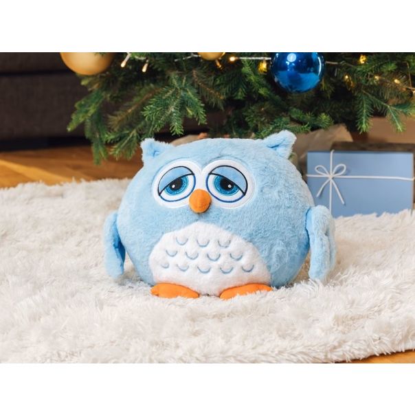 DORMEO Emotivna sovica, Set ćebe+jastuk, plava - 110087229