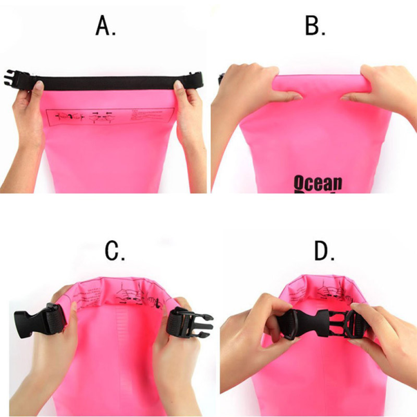 Vodootporna torba 20L pink - 016238