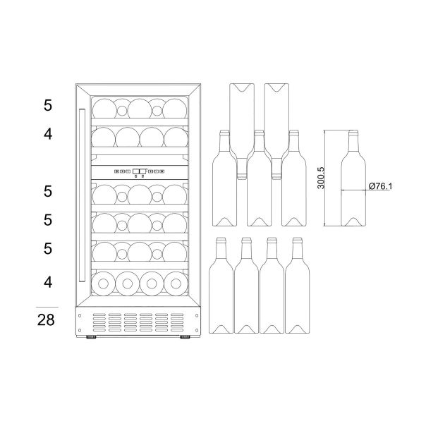 mQuvée WineCave 700 40D vinska vitrina - v11200