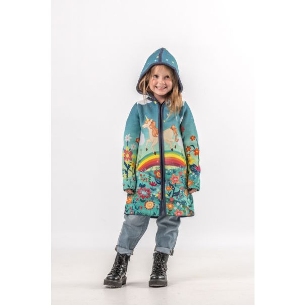BAIKA Kaput za devojčice - Rainbow Unicorn - KDRUNI
