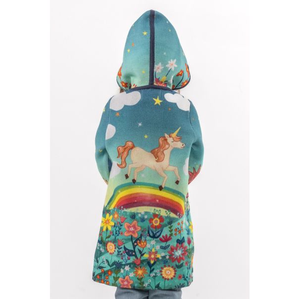 BAIKA Kaput za devojčice - Rainbow Unicorn - KDRUNI