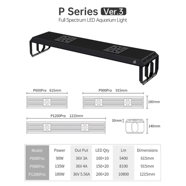 Nanobit WeekAqua LED lampa P600 Pro-K black - EP3105327