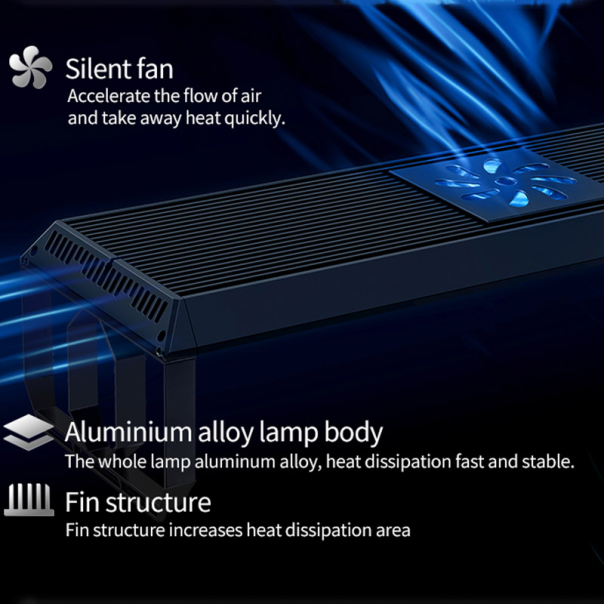 Nanobit WeekAqua LED lampa P600 Pro-K black - EP3105327
