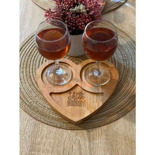 ARBOREA Srce daska, drvena, 20x20 cm - kd2-2020
