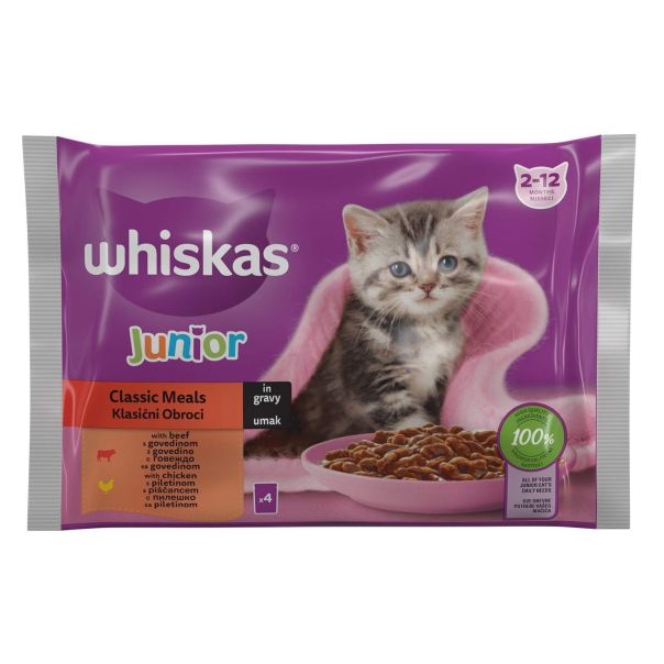 WHISKAS Hrana za mačke Junior sa piletinom i govedinom - 3638706