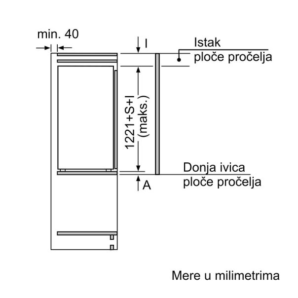 BOSCH Ugradni frižider KIR41VFE0 - EP2951764