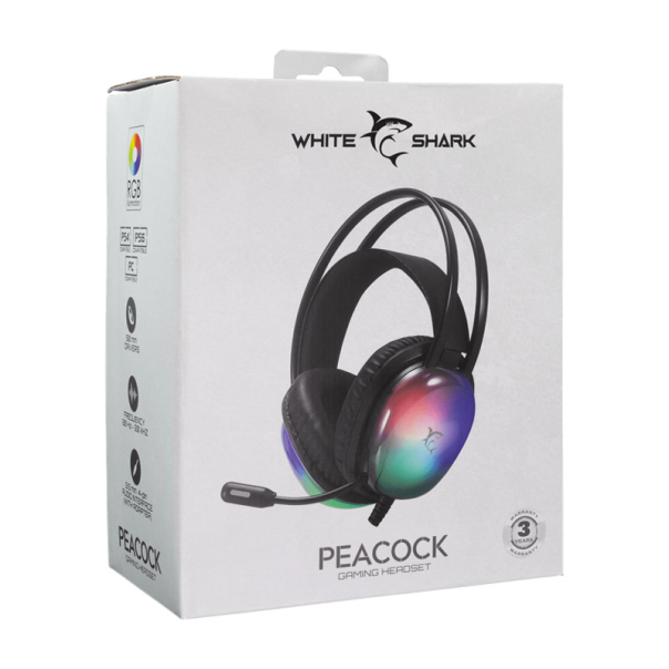 White Shark HEADSET GH-2444  PEACOCK Black - WS505111