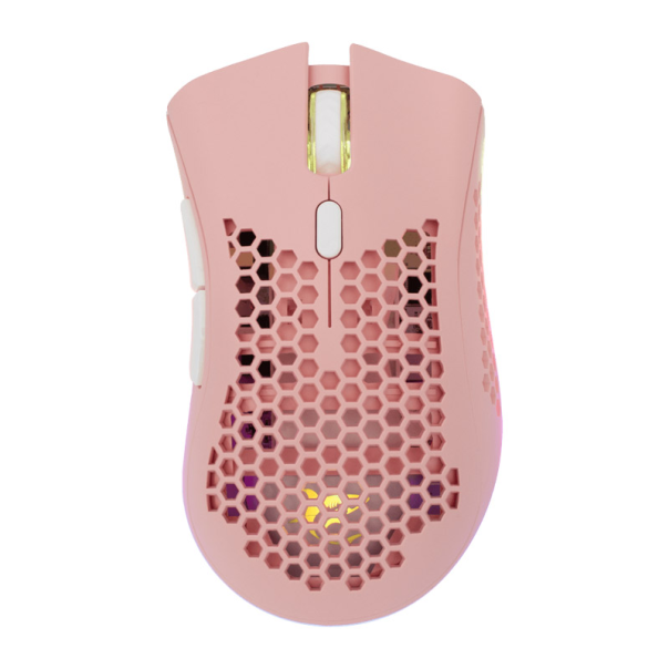 White Shark MIŠ WGM 5012 LIONEL, Whireless Mouse Pink RGB / 10000 dpi - WS502820