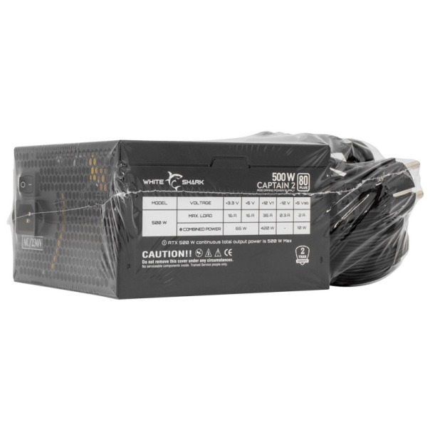 White Shark NAPAJANJE GPSU-W500F CAPTAIN -2 500W 80+ RGB - WS502325