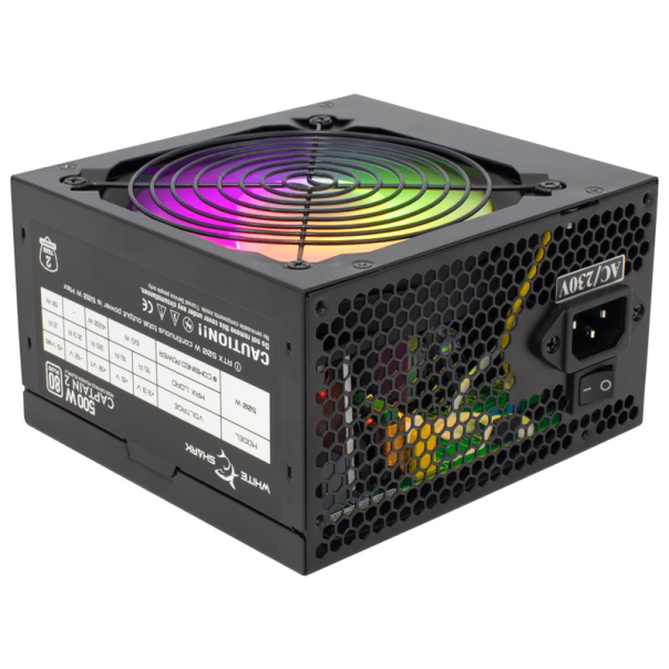 White Shark NAPAJANJE GPSU-W500F CAPTAIN -2 500W 80+ RGB - WS502325