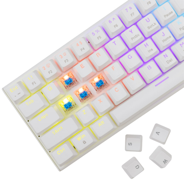 White Shark TASTATURA GK 002221 WAKIZASHI-2 White, MEHANIcKA - US - WS506316