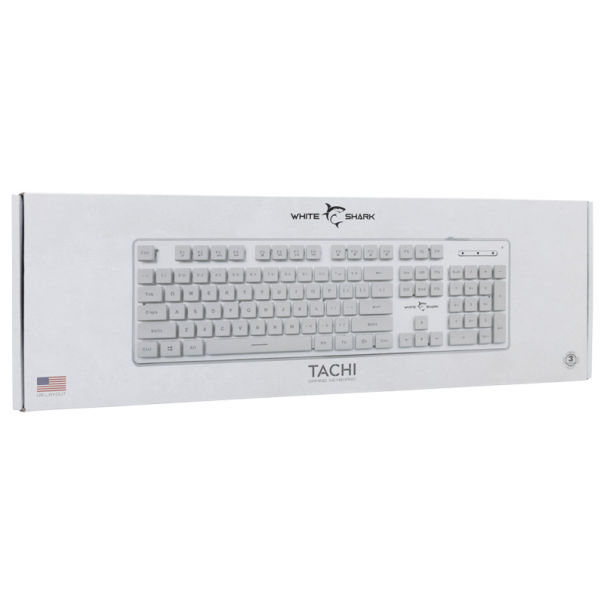 White Shark TASTATURA GK-003241 TACHI white,Keybord-US - WS505906