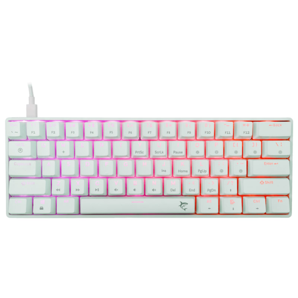 White Shark TASTATURA GK-004211 SHINOBI-2 W, RED Swich,MECHANICAL US - WS505982