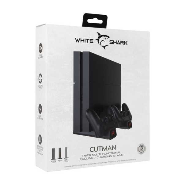 White Shark WS PS4 CUTMAN,Cooling Pad+2 Charging Docks - WS505876