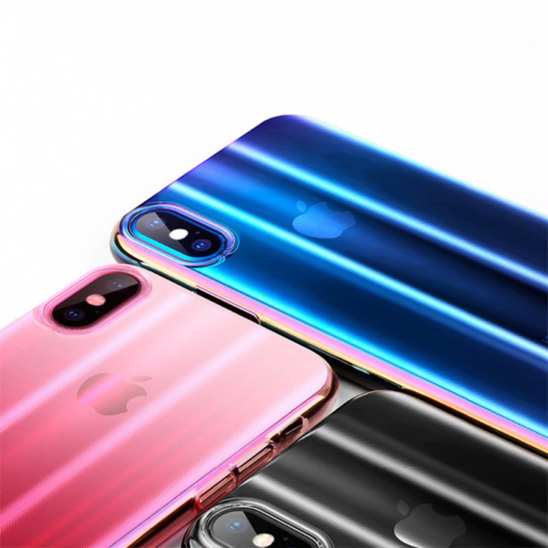 Maska za iPhone XR Baseus Aurora transparent crna - EP2864892