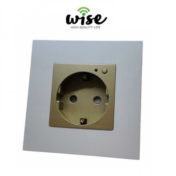 Wise Wifi pametna utičnica, ugradna 16a - MAT panel bela WU8001 - PMK000160A00000