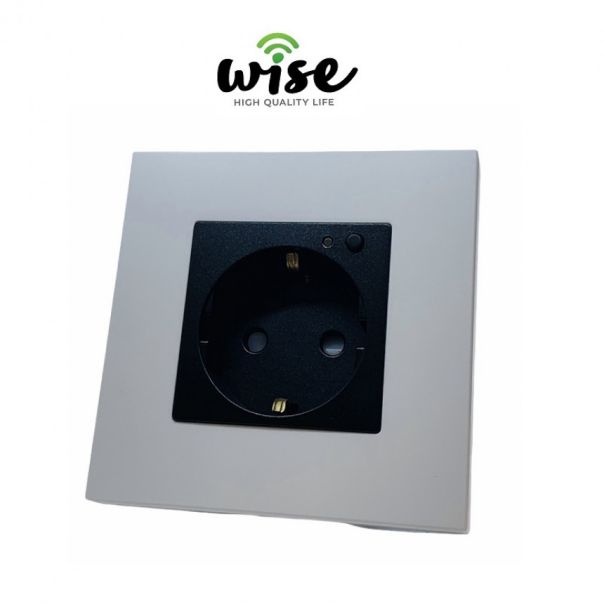 Wise Wifi pametna utičnica, ugradna 16a - MAT panel bela WU8001 - PMK000160A00000