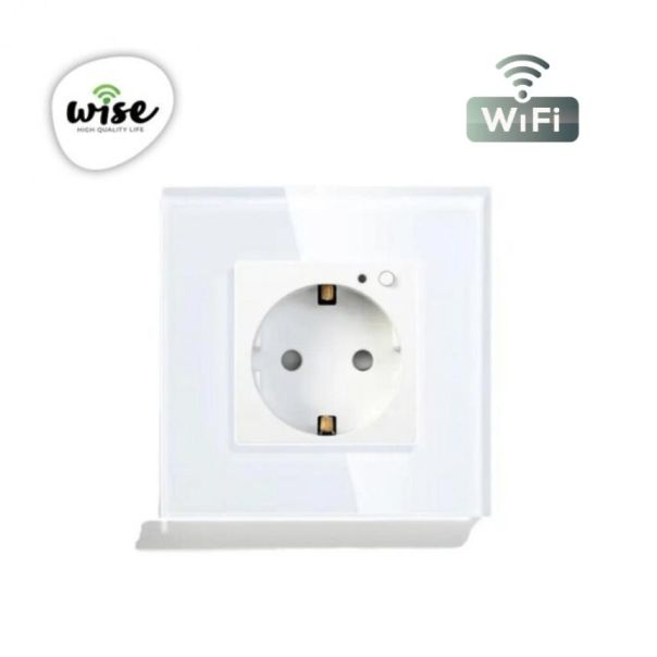 Wifi pametna uticnica, ugradna, stakleni panel sivi, 16A WU0004 - PMK000004A00000