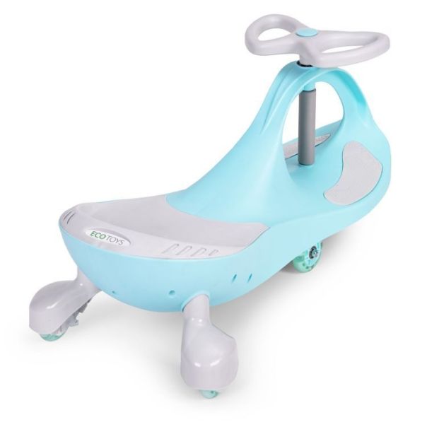 ECO TOYS Wiggle guralica za decu sa led točkovima, plava - YM-SW-1 BLUE