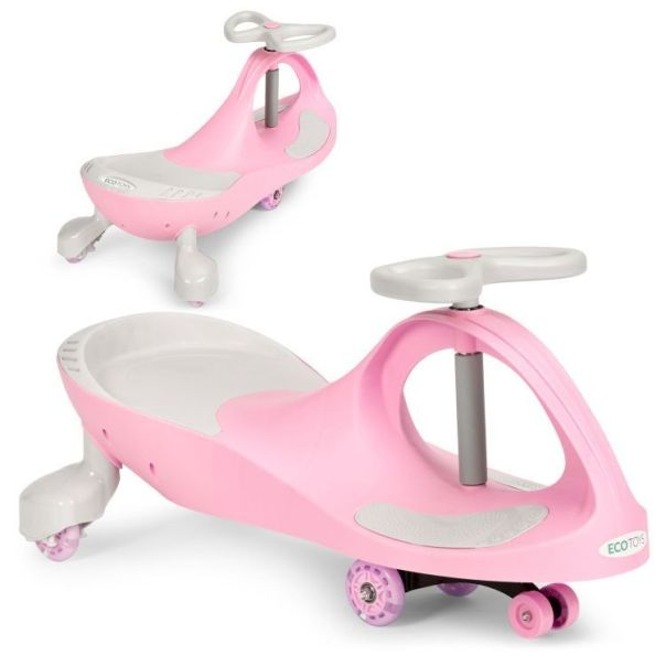 ECO TOYS Wiggle guralica za decu sa led točkovima, roze - YM-SW-1 PINK
