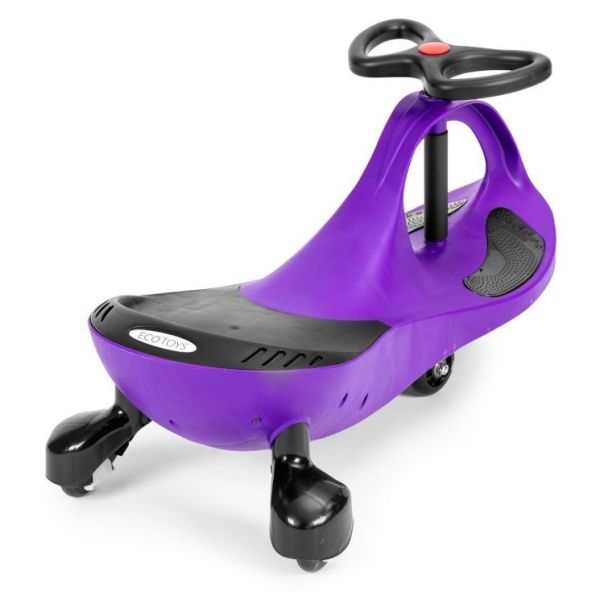 ECO TOYS Wiggle guralica za decu sa led točkovima, ljubičasta - YM-SW-1 PURPLE