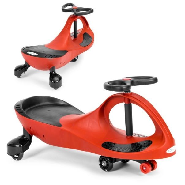 ECO TOYS Wiggle guralica za decu sa led točkovima, crvena - YM-SW-1 RED