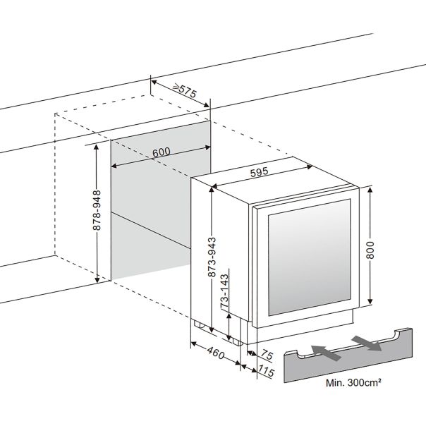 WineCave 800 60D mQuvée vinska vitrina - v11549