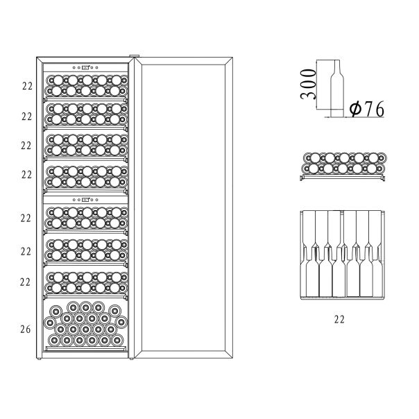 mQuvée WineExpert 180B vinska vitrina - v11274