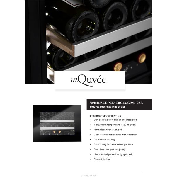 mQuvee WineKeeper Exclusive 23S Push-Pull - v11224