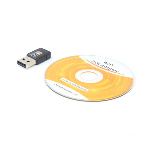 Wireless dual band adapter bez antene USB 2.4GHz 5GHz 600Mb - 81750