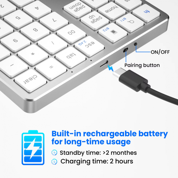 Wireless numpad JWD crni - 220864