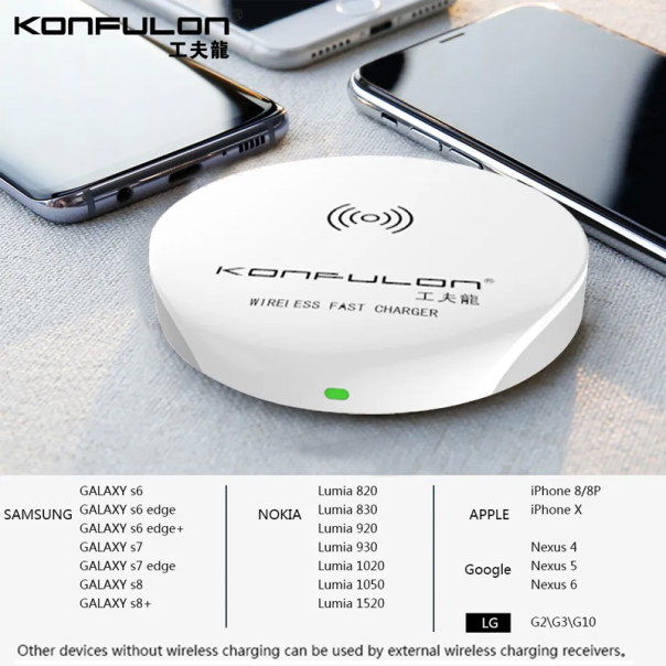 Wireless punjac KONFULON Q02 10W beli - 207866
