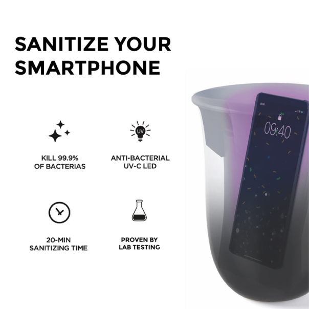 Wireless punjac sa UV zastitom Lexon Oblio LH59N crni - 87749