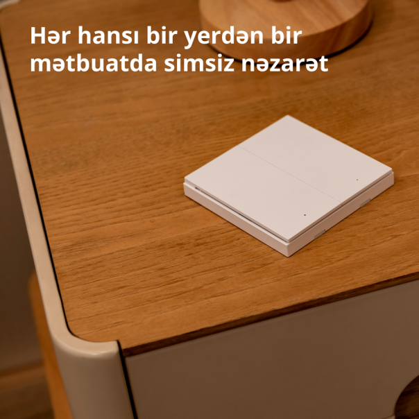AQARA Pametni zidni prekidač WRS-R02 H1 Wireless dupli (bez neutralnog konduktora) - WRS-R02