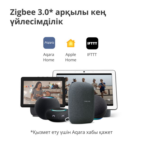 AQARA Pametni zidni prekidač WRS-R02 H1 Wireless dupli (bez neutralnog konduktora) - WRS-R02
