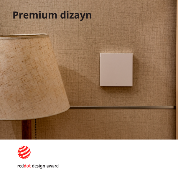 AQARA Pametni zidni prekidač WS-EUK03 H1, Singl (sa neutralom) - WS-EUK03
