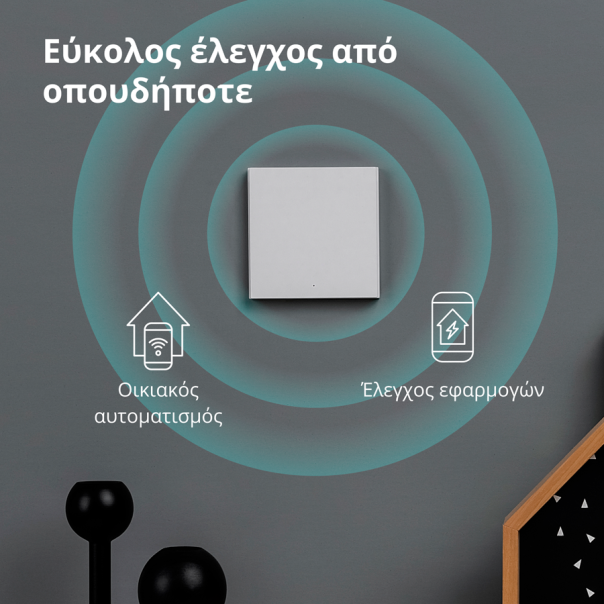 AQARA Pametni zidni prekidač WS-EUK03 H1, Singl (sa neutralom) - WS-EUK03