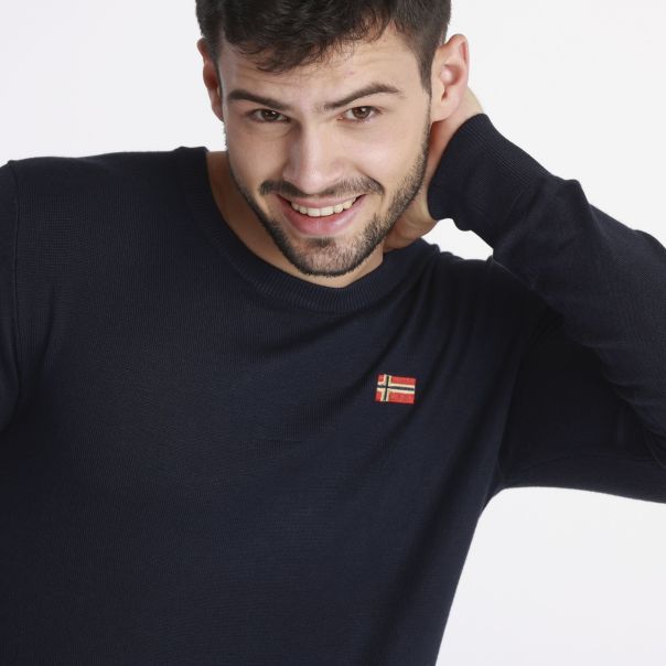 GEOGRAPHICAL NORWAY Džemper ferasmo navy men 246 pna M - WY3025H-GN