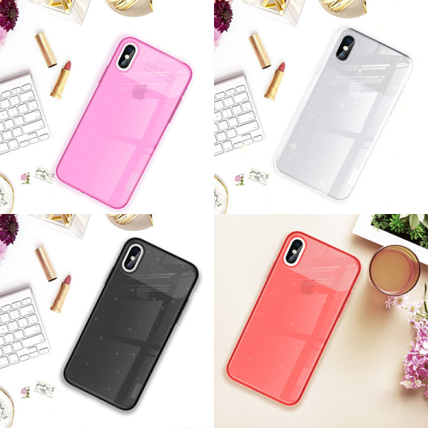 Maska za Samsung A8 plus/ A730 (2018) X-Level Rainbow crna - 029353