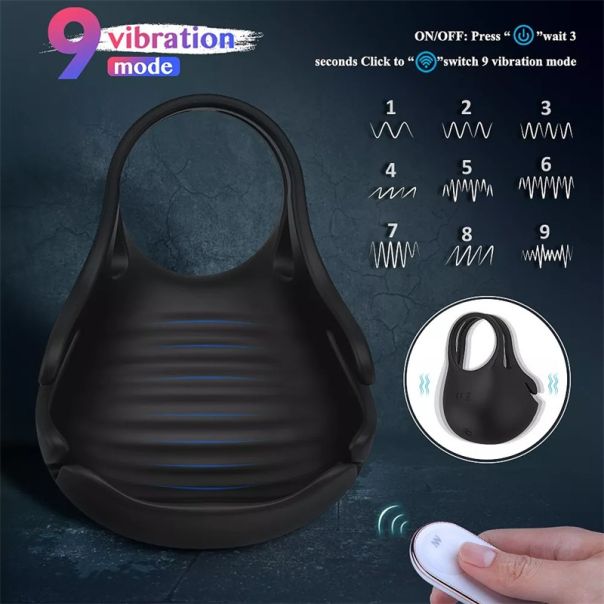 Silikonski dupli magnetni vibracioni prsten za penis - EP3175152