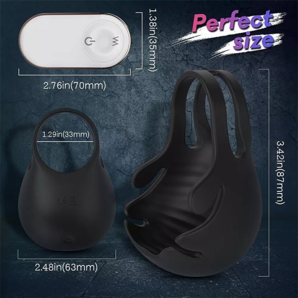 Silikonski dupli magnetni vibracioni prsten za penis - EP3175152