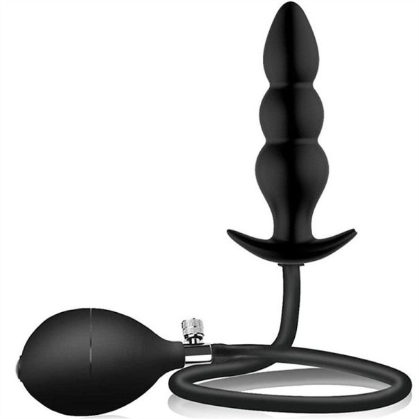 Silikonski naduvavajući analni butt plug (podesiv) - EP3175206