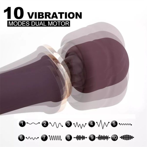 AV Wand masažer i vibrator za G tačku CRNI - EP3137083