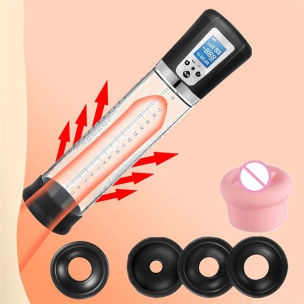 Automatska punjiva pumpa za penis sa LCD ekranom - EP3175245