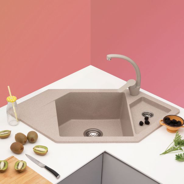 METALAC INKO Sudopera X Granitna Diamond 960×510 fi sifona 90/60 bež - 190593-1